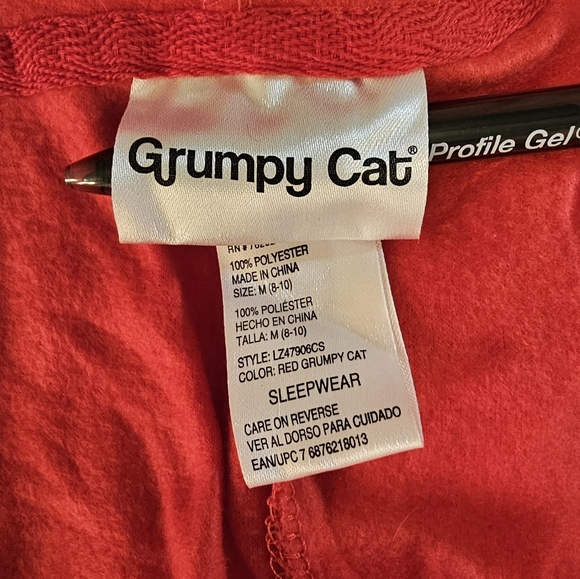Grumpy Cat onesie Pajama size Medium - Picture 4 of 5